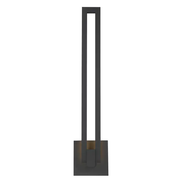 The Music 24" LED wall sconce combines contemporary design with practical outdoor lighting. Its vertical profile and dual glass layers create sophisticated illumination while meeting ADA compliance standards. - alternate view