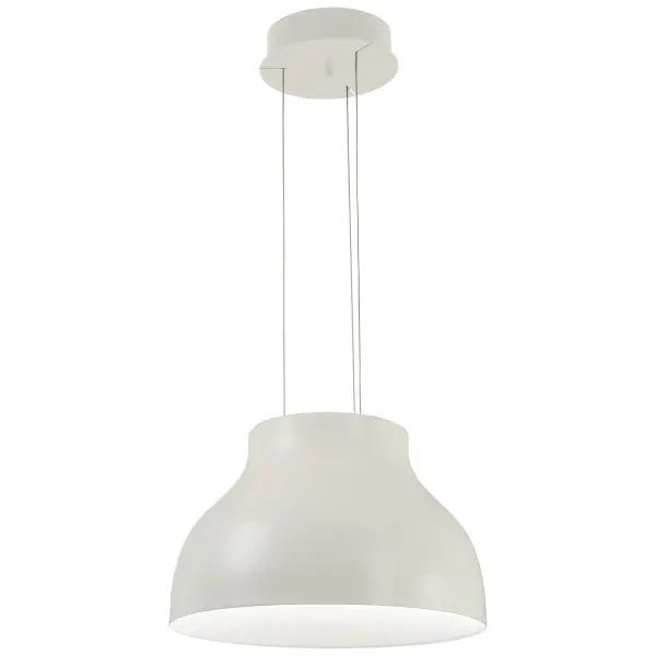 The Kettle Up pendant combines classic dome styling with modern LED efficiency in a versatile matte white finish. Its 16.75-inch width makes it perfect for kitchen islands, dining areas, or as a focal point in smaller spaces.