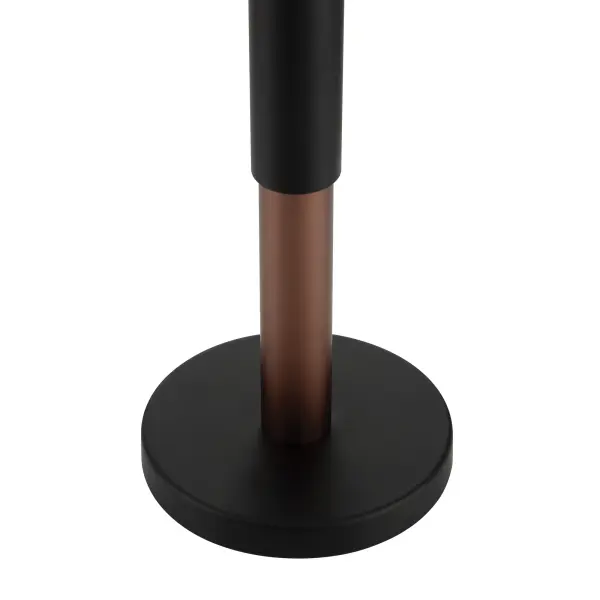 Sleek Adjustable LED Task Lamp with Modern Coal Black Finish - Image 3