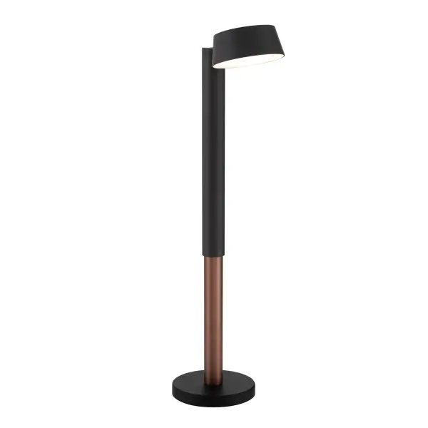 Sleek Adjustable LED Task Lamp with Modern Coal Black Finish - Image 4