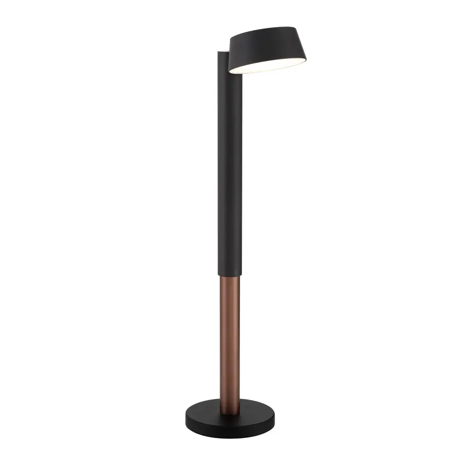 Sleek Adjustable LED Task Lamp with Modern Coal Black Finish - Image 4