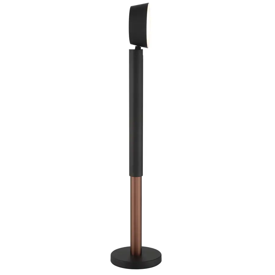 Sleek Adjustable LED Task Lamp with Modern Coal Black Finish - Image 5