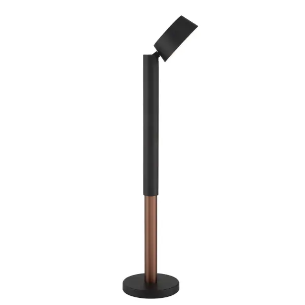 Sleek Adjustable LED Task Lamp with Modern Coal Black Finish - Image 6