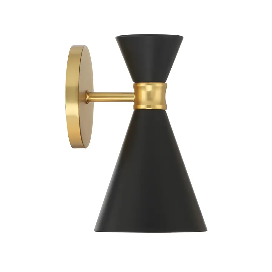 Compact Contemporary Sconce with Warm Gold Finish - Image 3