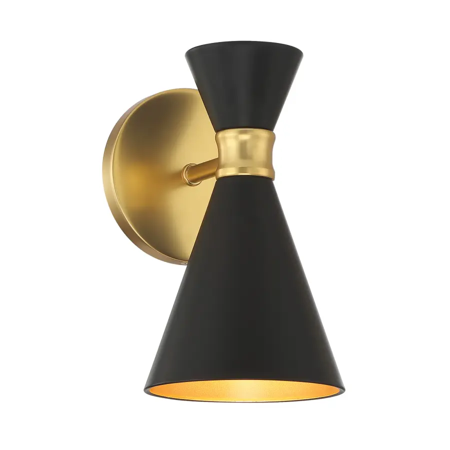 Compact Contemporary Sconce with Warm Gold Finish - Image 4