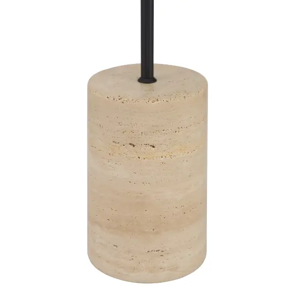 LED Floor Lamp with Travertine Stone Base - Image 3