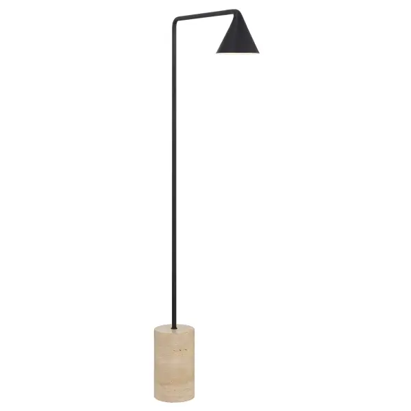 LED Floor Lamp with Travertine Stone Base - Image 6