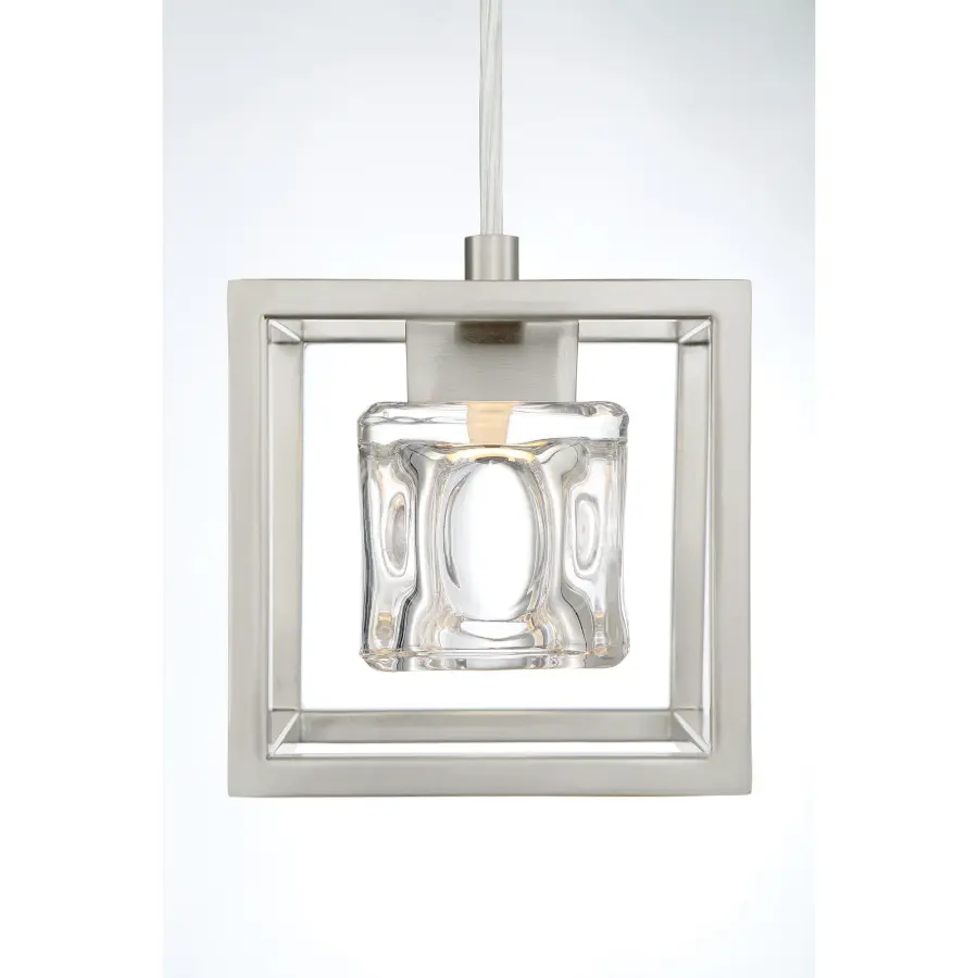 San Marin LED Mini Pendant in Brushed Nickel - Image 2