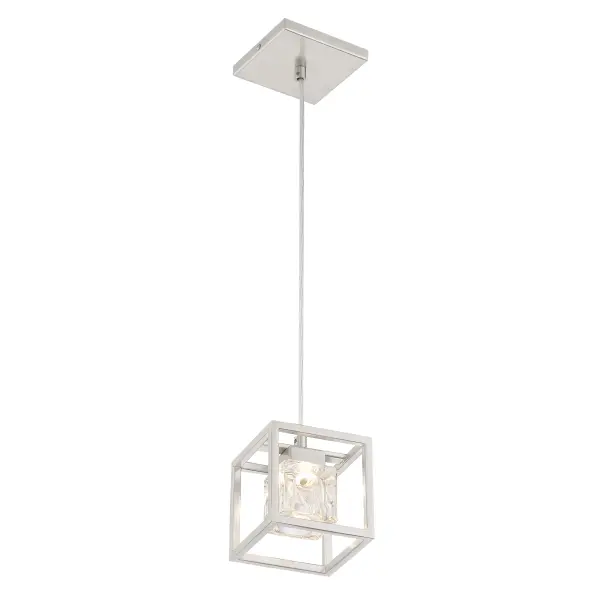 San Marin LED Mini Pendant in Brushed Nickel - Image 3