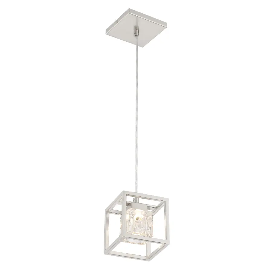 San Marin LED Mini Pendant in Brushed Nickel - Image 3