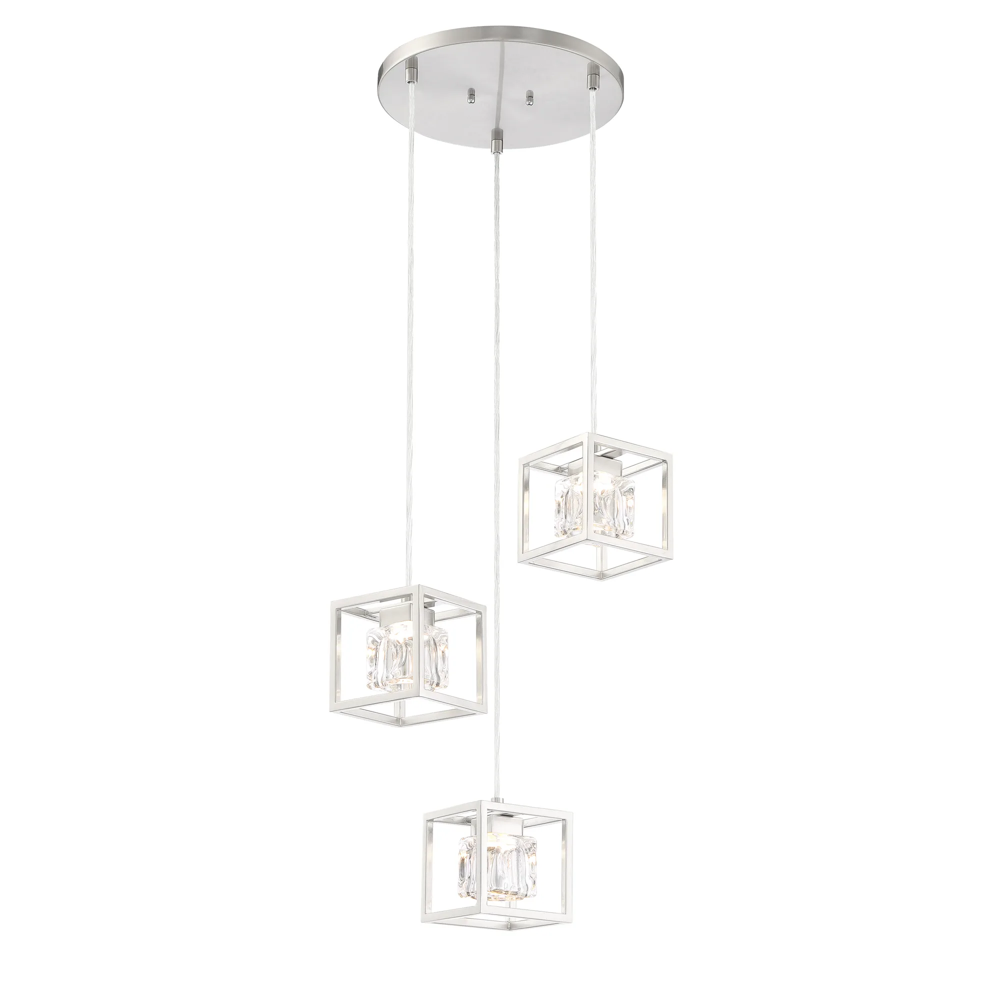 San Marin LED Pan Pendant in Brushed Nickel