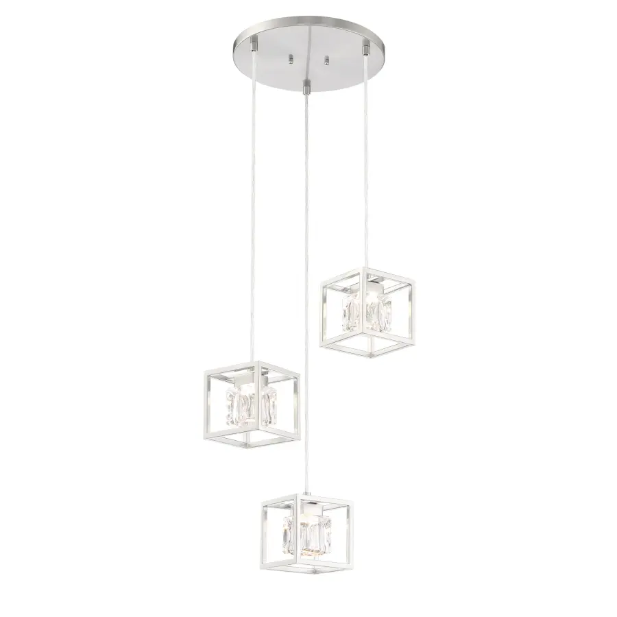 San Marin LED Pan Pendant in Brushed Nickel - Image 1