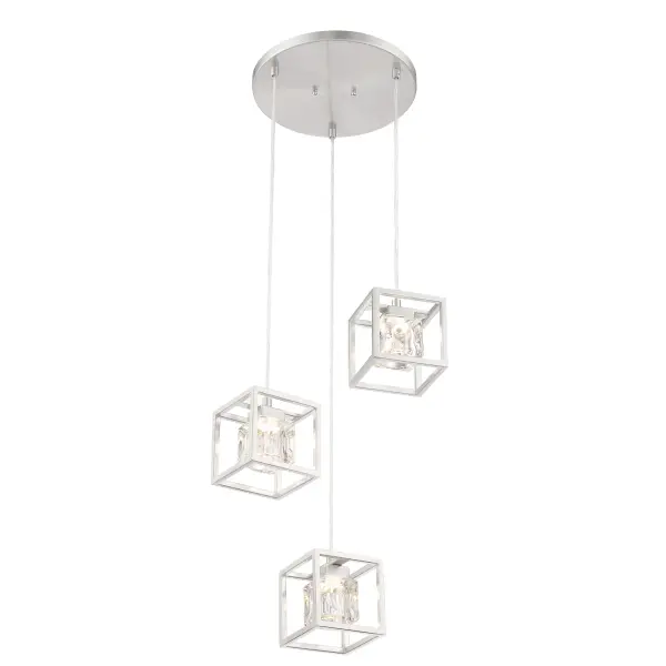 San Marin LED Pan Pendant in Brushed Nickel - Image 3