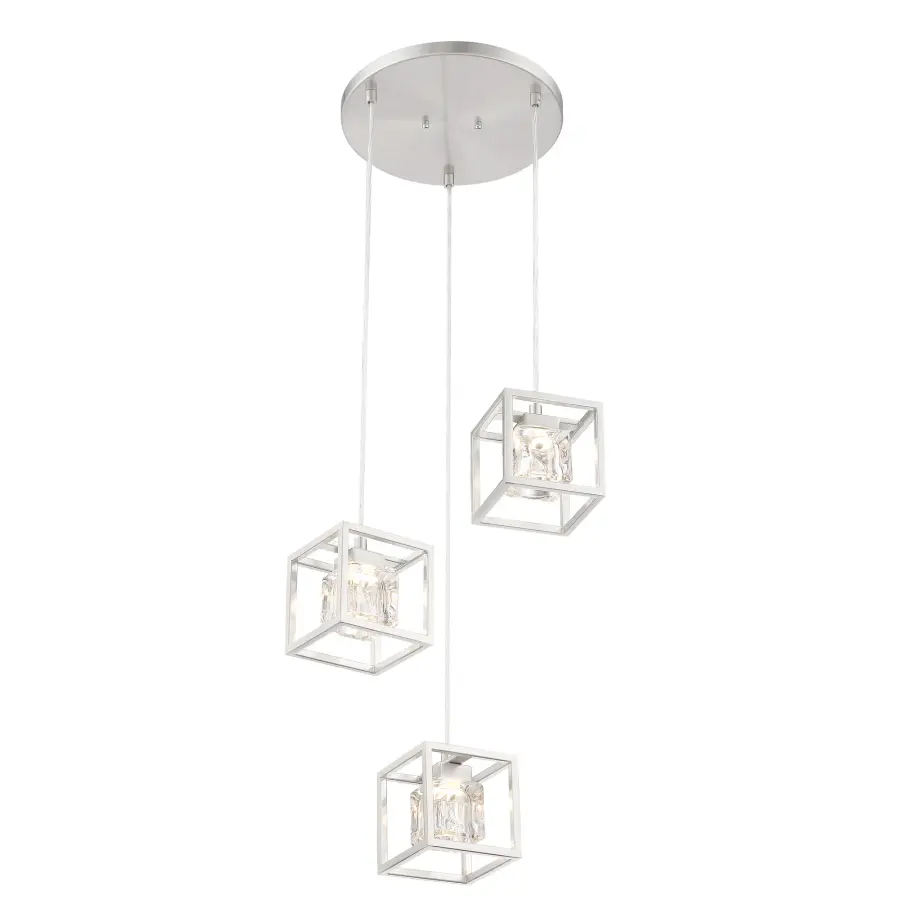 San Marin LED Pan Pendant in Brushed Nickel - Image 3