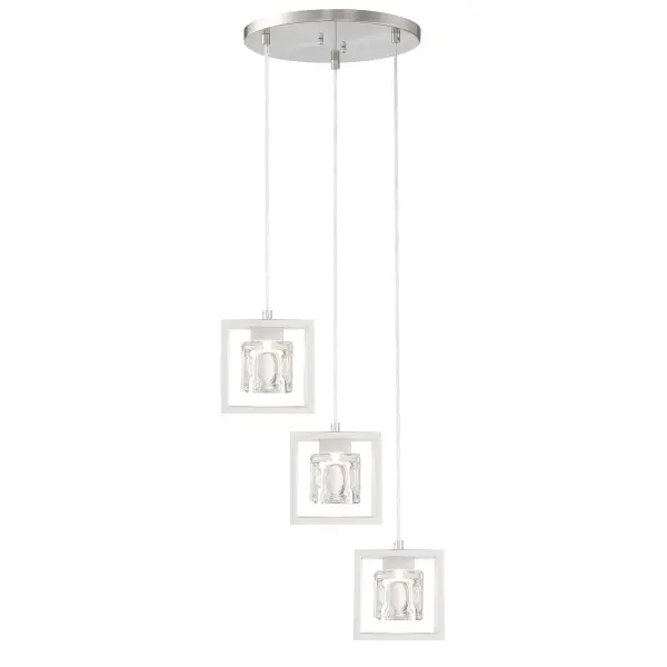San Marin LED Pan Pendant in Brushed Nickel - Image 4