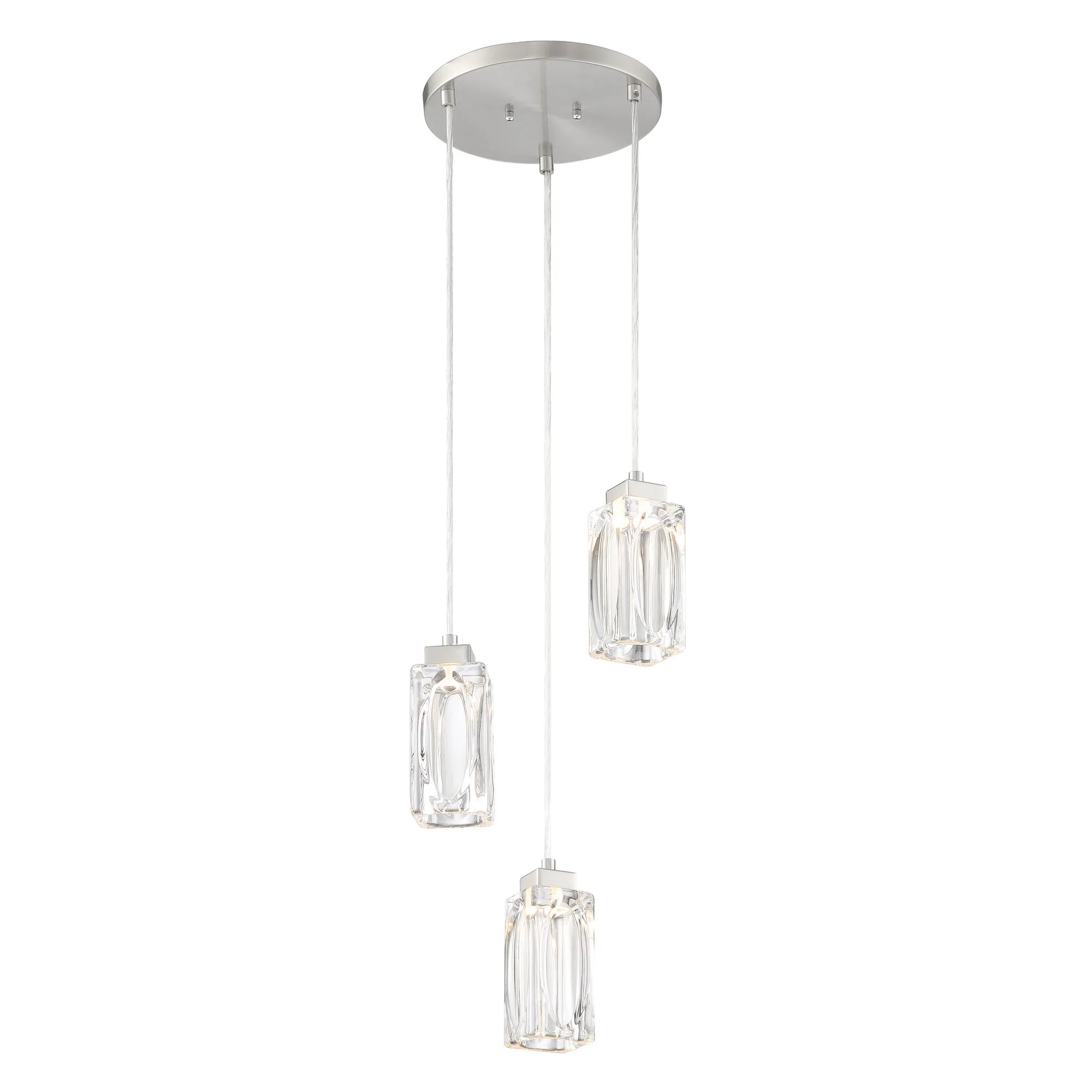 Putnam Place LED Pan Pendant in Brushed Nickel