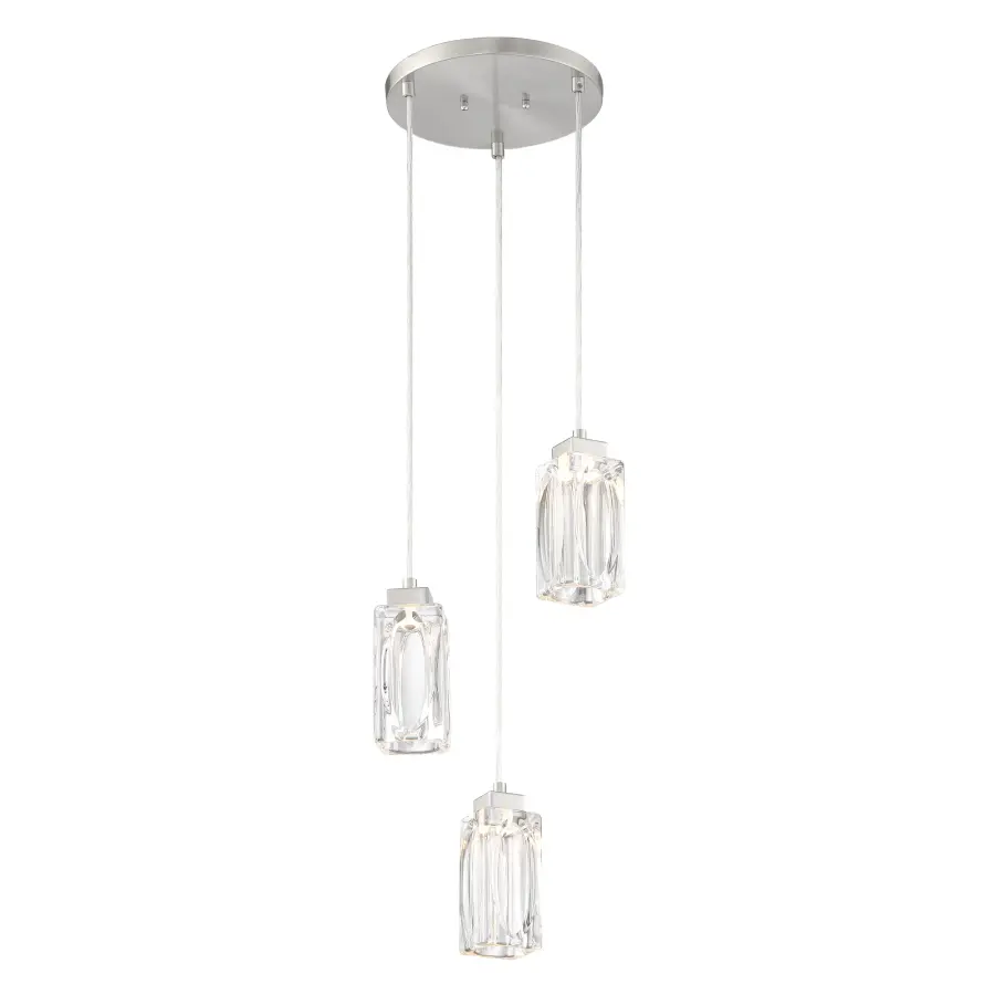 Putnam Place LED Pan Pendant in Brushed Nickel - Image 1