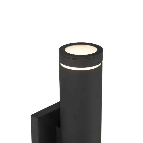 The Supotto outdoor wall sconce combines traditional styling with modern LED efficiency. Its compact 14" profile and frosted glass shade deliver 1040 lumens of warm, glare-free light while meeting ADA compliance standards. - alternate view