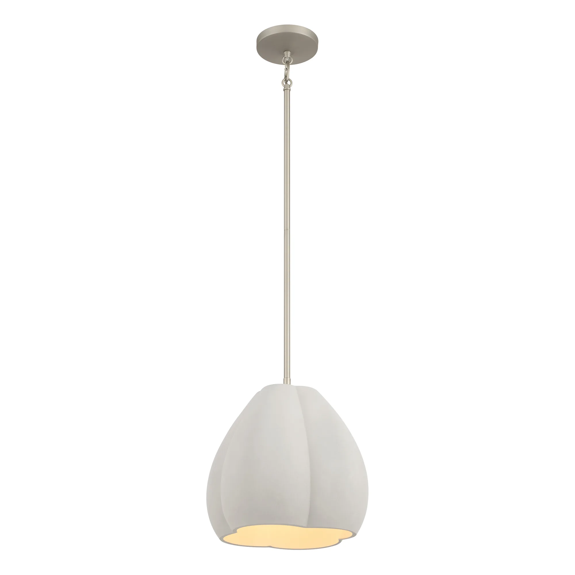 Sima 1-Light Pendant in Burnished Nickel