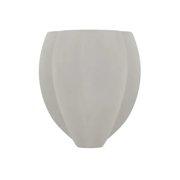 The Sima wall sconce combines raw industrial materials with refined craftsmanship. Its burnished nickel finish and cement shade create an artisanal look perfect for modern bathrooms and hallways. - alternate view