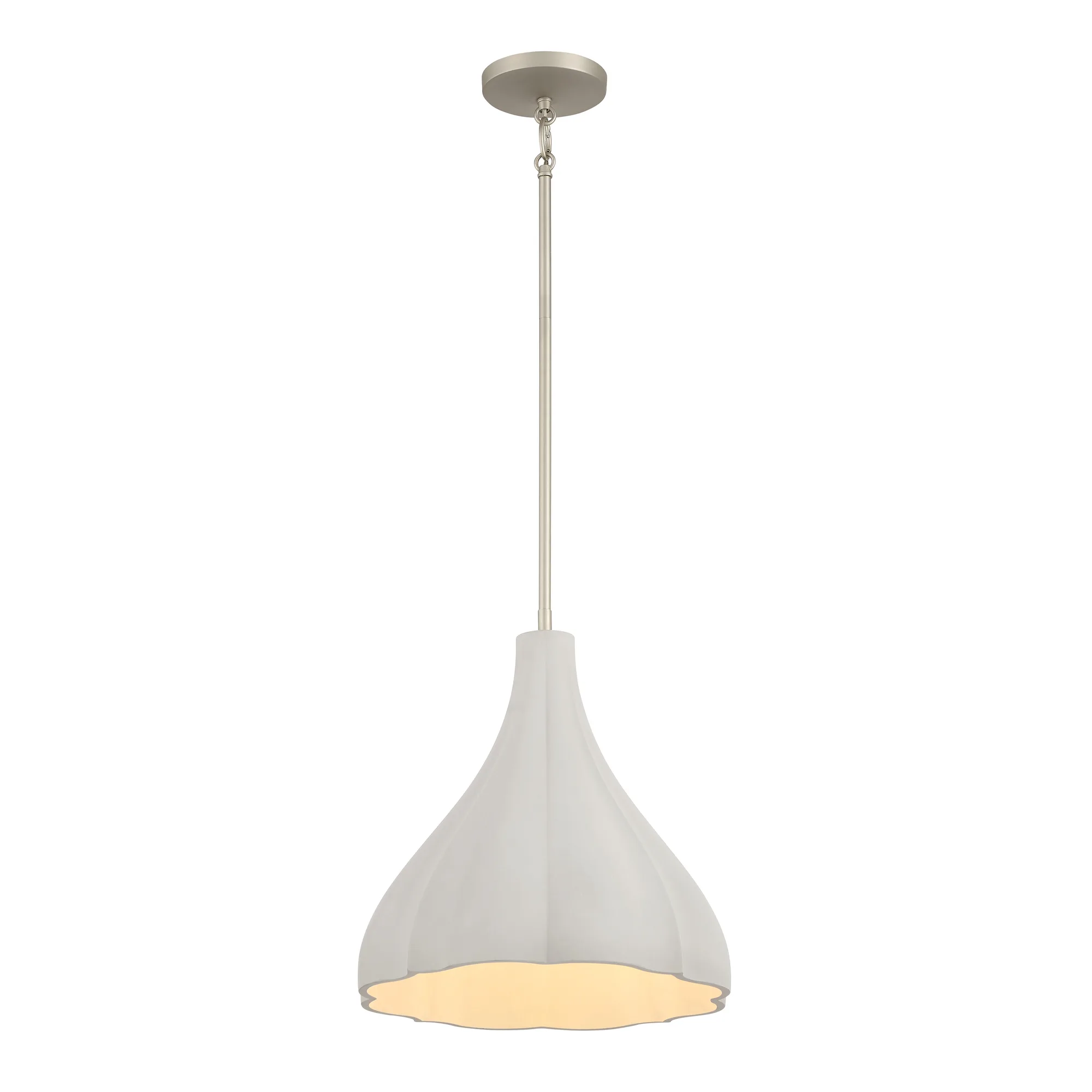 Sima 1-Light Pendant in Burnished Nickel