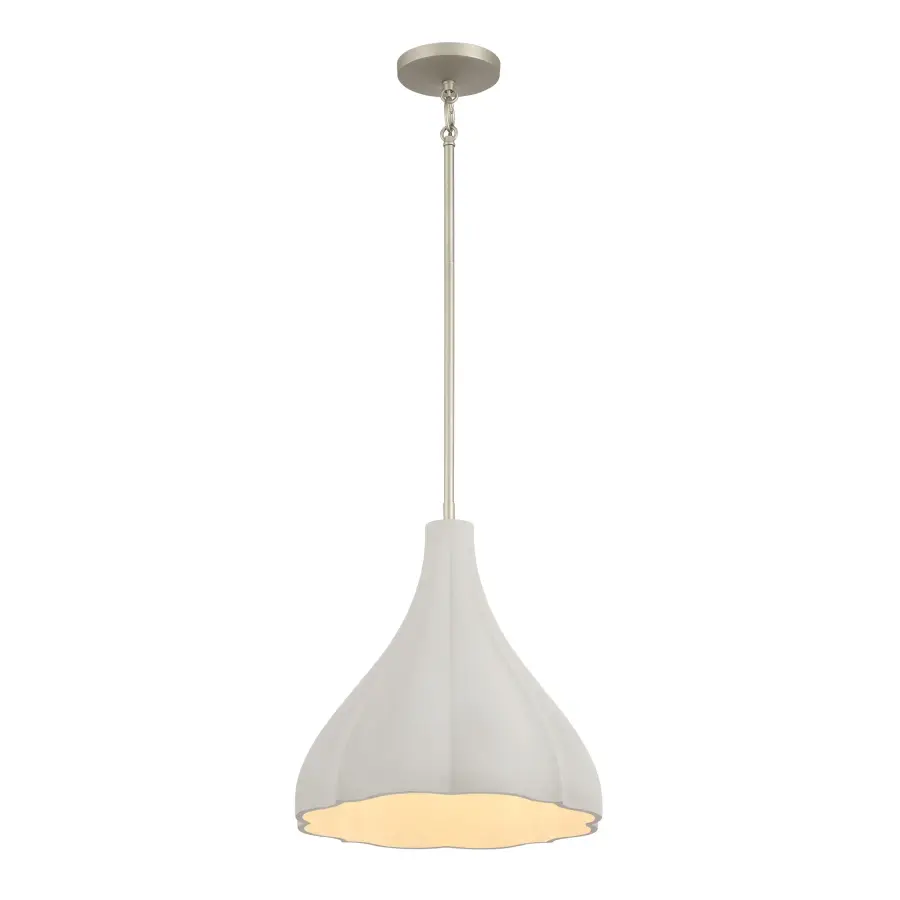 Sima 1-Light Pendant in Burnished Nickel - Image 1