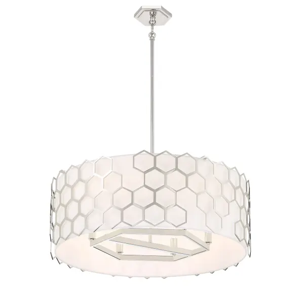 Missing Link 6-Light Pendant in Polished Nickel - Image 3