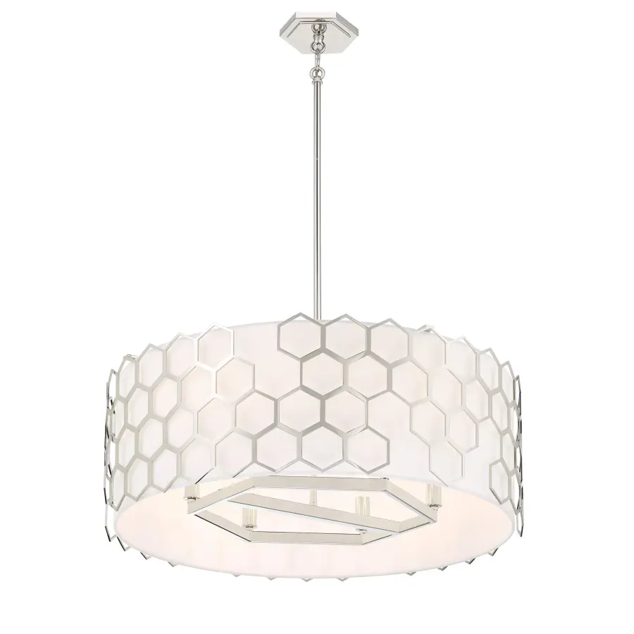 Missing Link 6-Light Pendant in Polished Nickel - Image 3