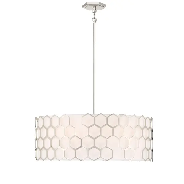 Missing Link 6-Light Pendant in Polished Nickel - Image 4