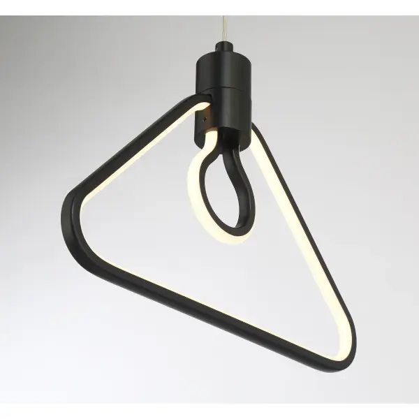 The Edison's Outline pendant combines industrial aesthetics with contemporary efficiency. Its coal black finish and frosted silicone sleeve create a sophisticated look while delivering 979 lumens of high-CRI LED light. - alternate view