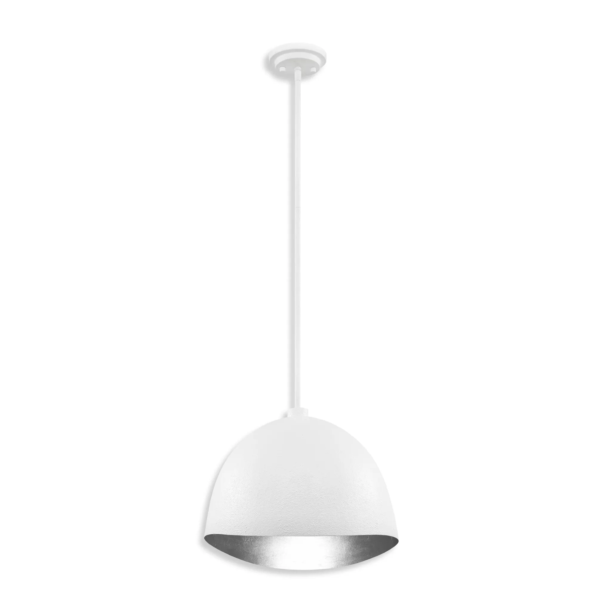 Eclos Textured White Pendant Light