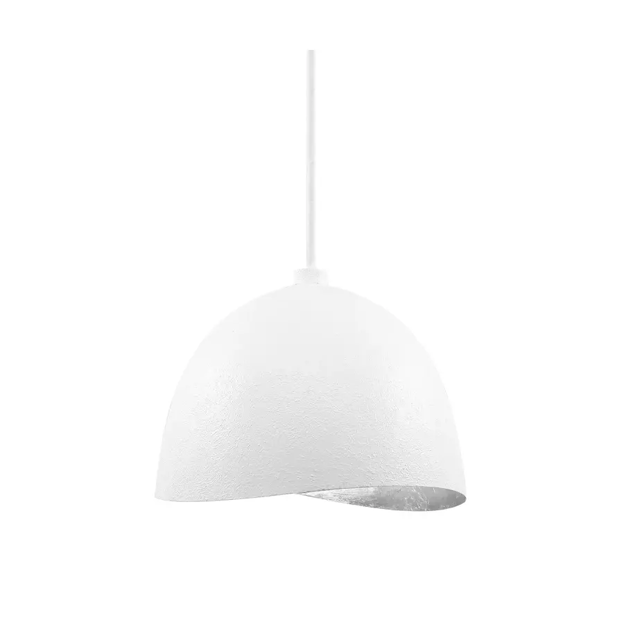 Eclos Textured White Pendant Light - Image 2