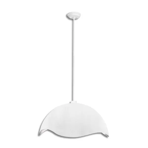Eclos Textured White Pendant Light - Image 3