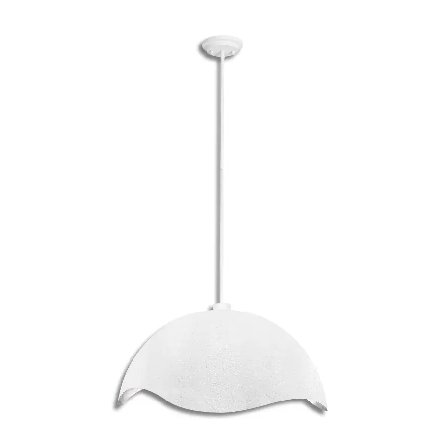 Eclos Textured White Pendant Light - Image 3