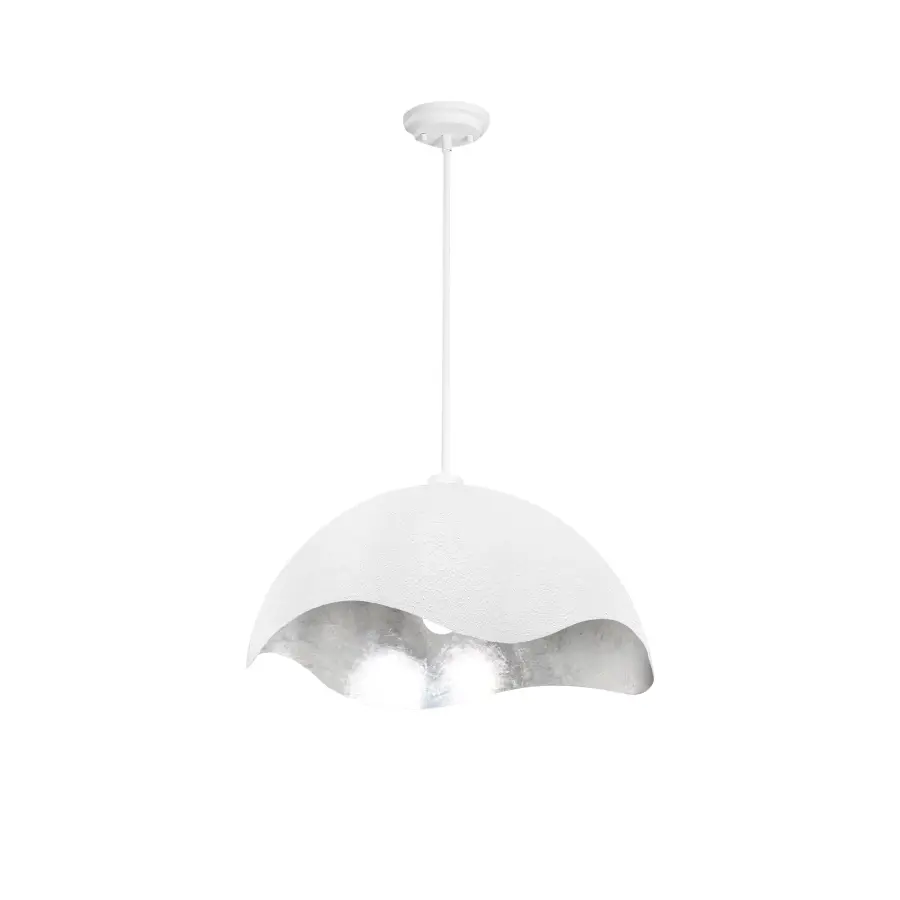 Eclos Textured White Pendant Light - Image 4