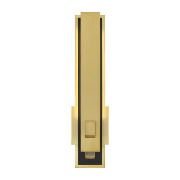 Sauvity 18W LED Wall Sconce with Crystal Accents - Image 5