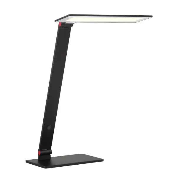 This sleek task lamp delivers 459 lumens with excellent 90 CRI color rendering and three brightness levels. The compact Coal Black finish complements modern and traditional spaces alike, making it ideal for focused work or ambient lighting.