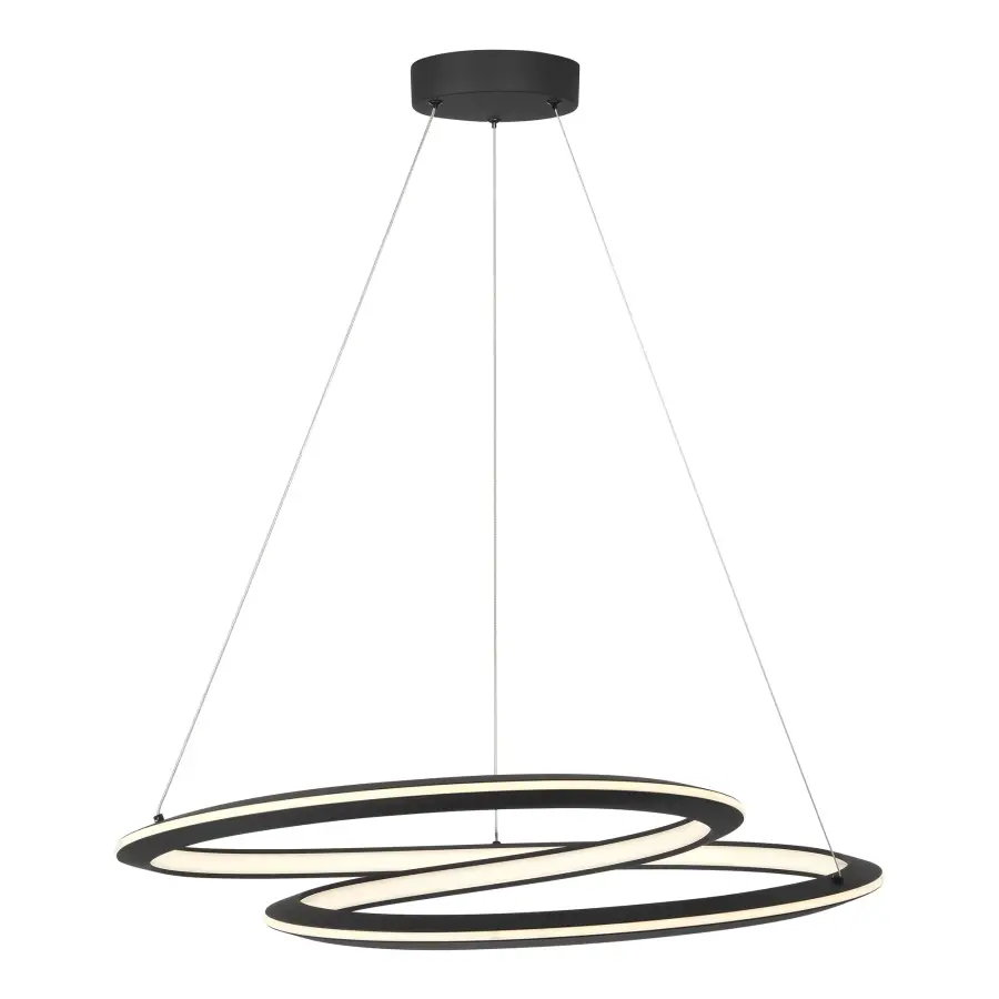 Infinite LED Pendant in Sand Coal Black - Image 5