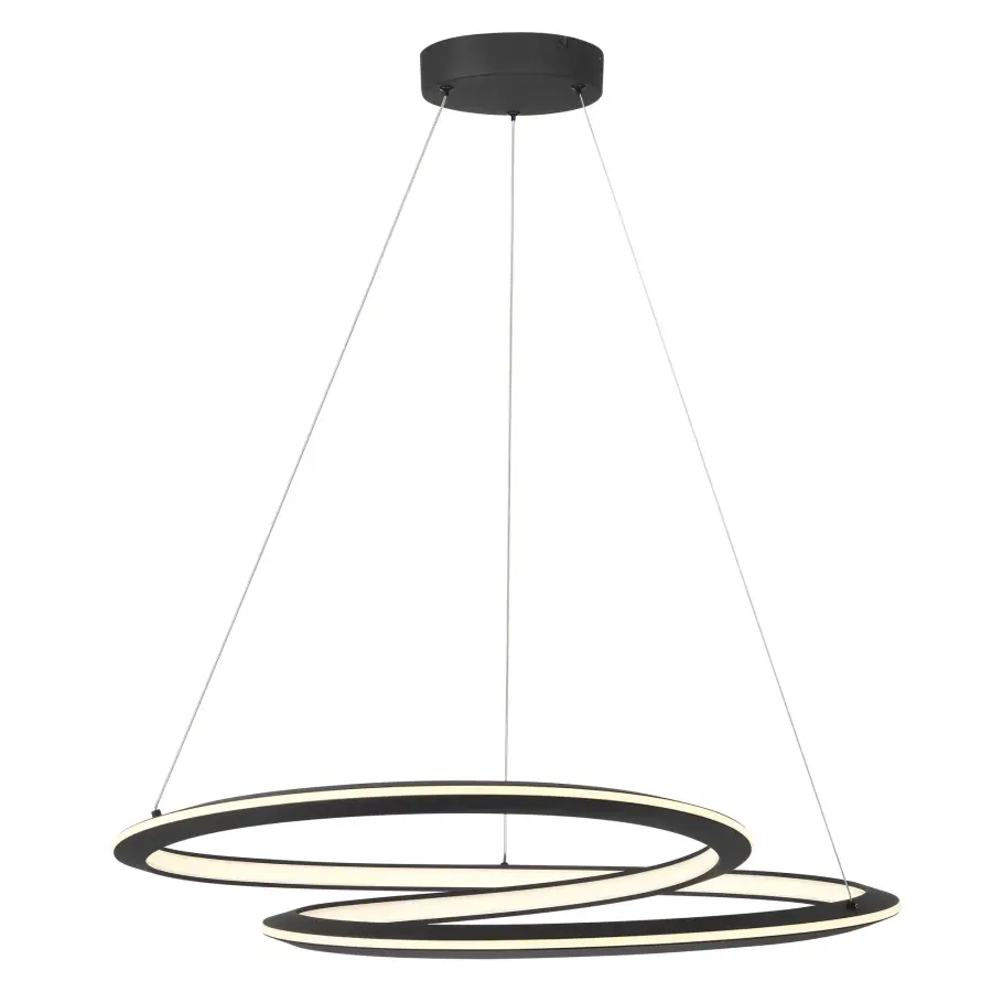 Infinite LED Pendant in Sand Coal Black - Image 5