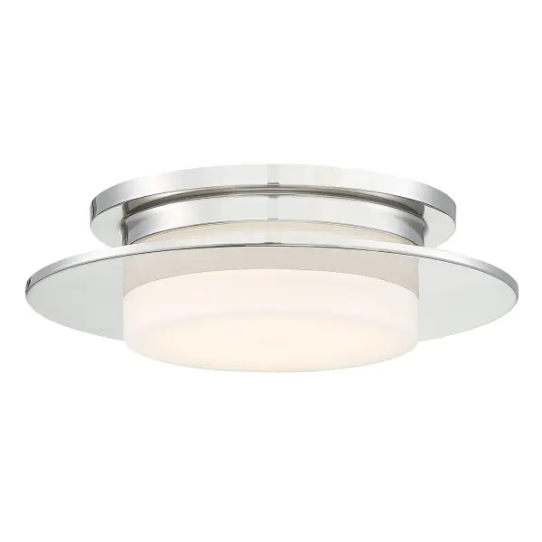 The Press LED Flush Mount combines contemporary design with practical functionality. Its compact 14-inch profile and 4-inch height make it ideal for spaces with lower ceilings or where a streamlined look is desired.