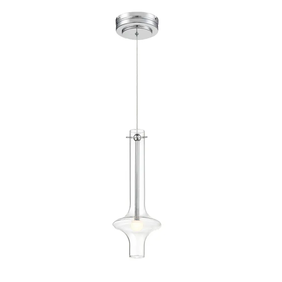 Bottleneck LED Pendant in Chrome