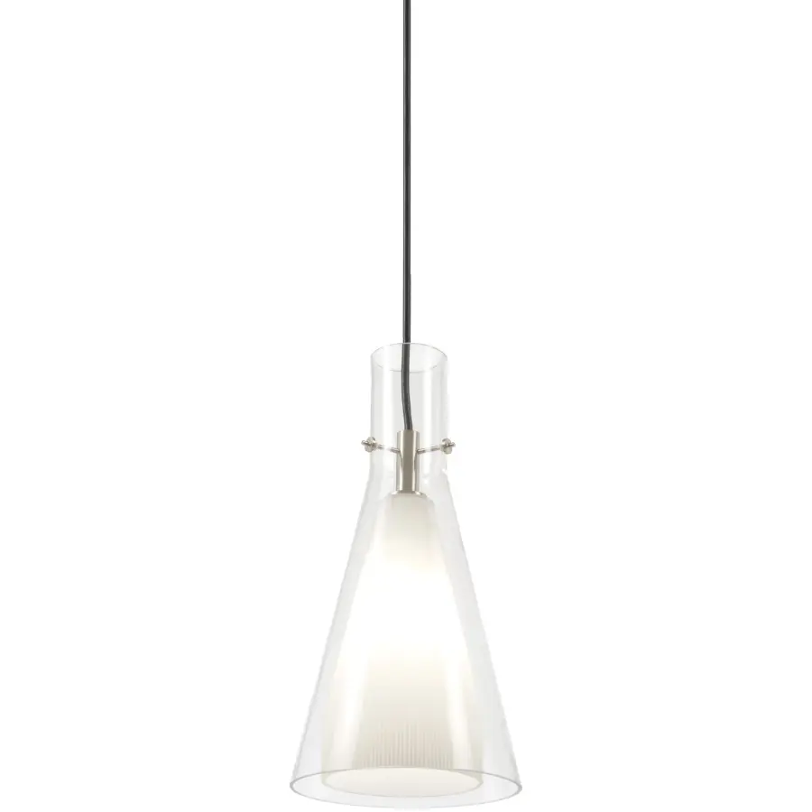 Taper 1-Light Pendant with Etched Opal Glass