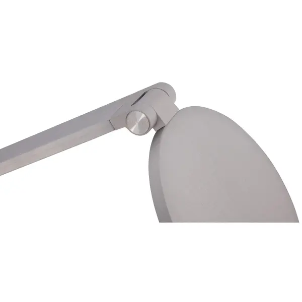 This sleek task lamp combines functional LED lighting with transitional styling. The chiseled nickel finish and metal shade with acrylic diffuser deliver 830 lumens of dimmable, high-CRI light perfect for reading, working, or ambient lighting. - alternate view