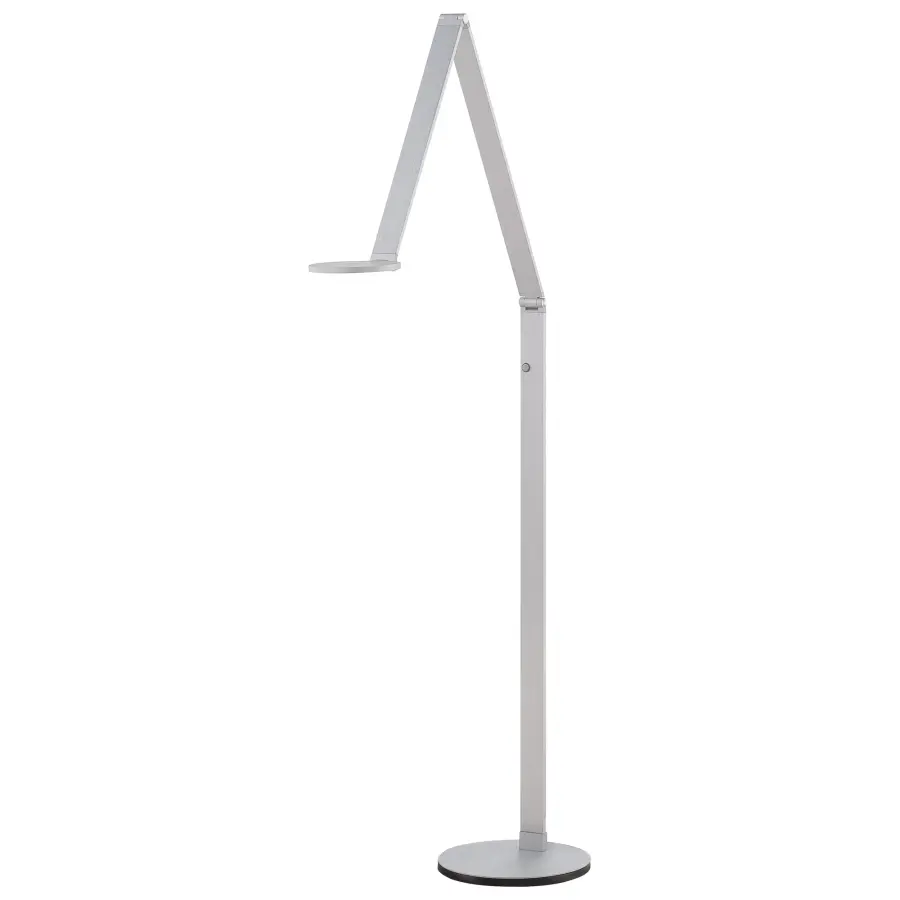 Task Portable LED Floor Lamp - Chiseled Nickel - Image 6