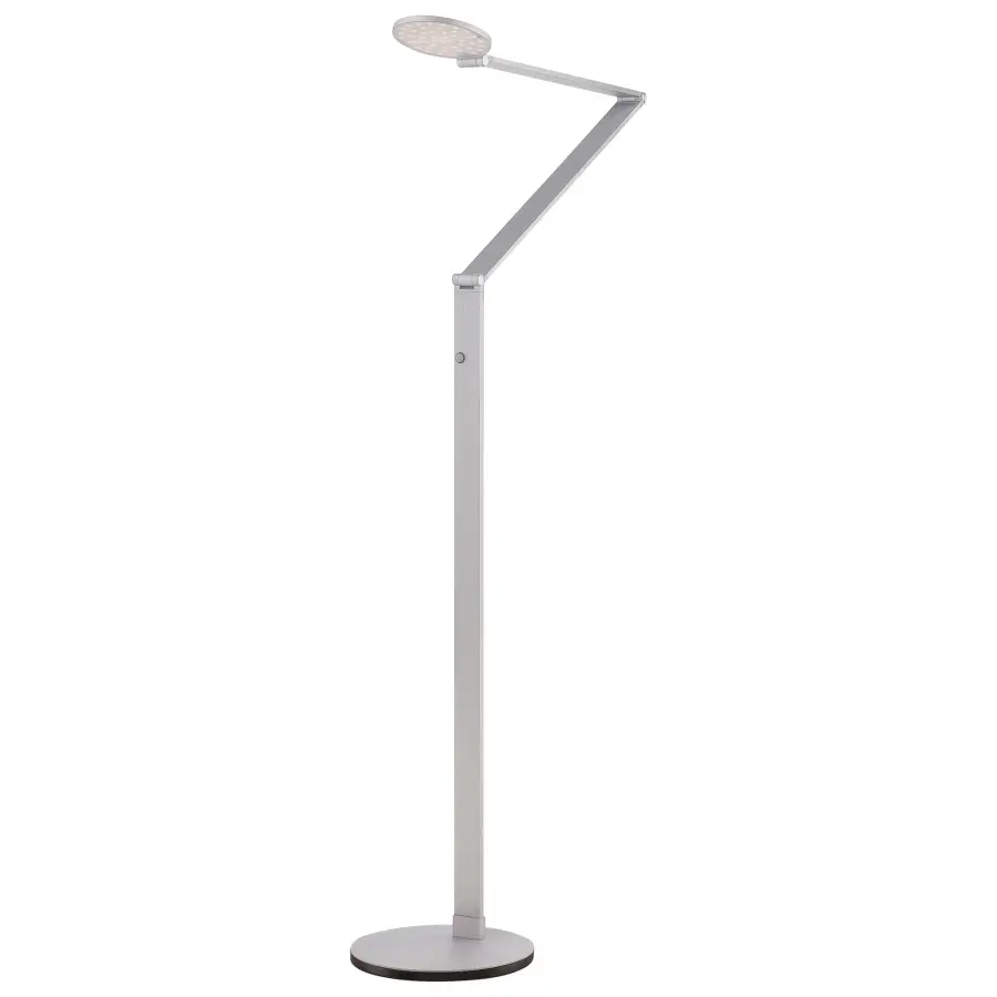 Task Portable LED Floor Lamp - Chiseled Nickel - Image 7