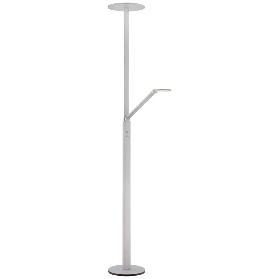 Task Portable LED Floor Lamp - Chiseled Nickel - Image 3