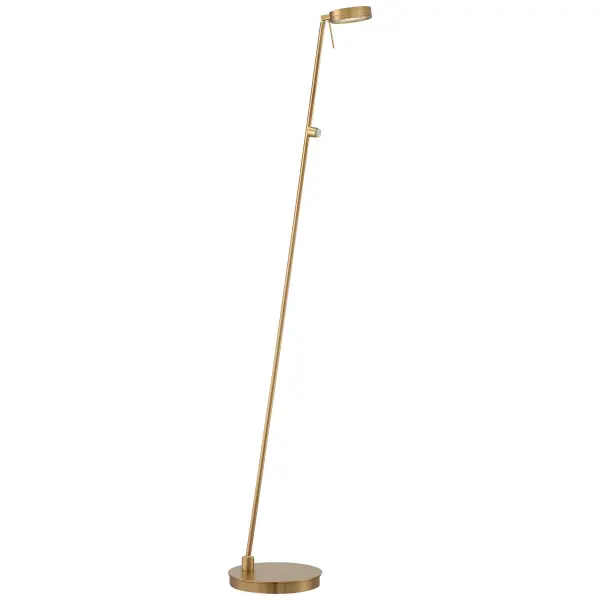 This elegant pharmacy floor lamp combines timeless design with energy-efficient LED technology. The adjustable arm and warm Honey Gold finish make it perfect for reading nooks and home offices.
