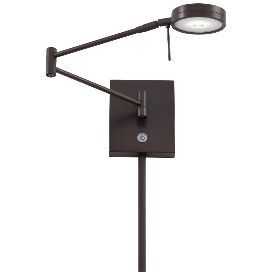 George's Reading Room 1-Light LED Pharmacy Wall Lamp - Image 1