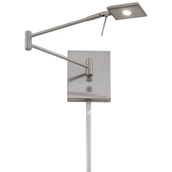 This pharmacy-style wall lamp combines classic design with modern LED efficiency. The adjustable swing arm provides flexible task lighting, while the brushed nickel finish complements various décor styles.