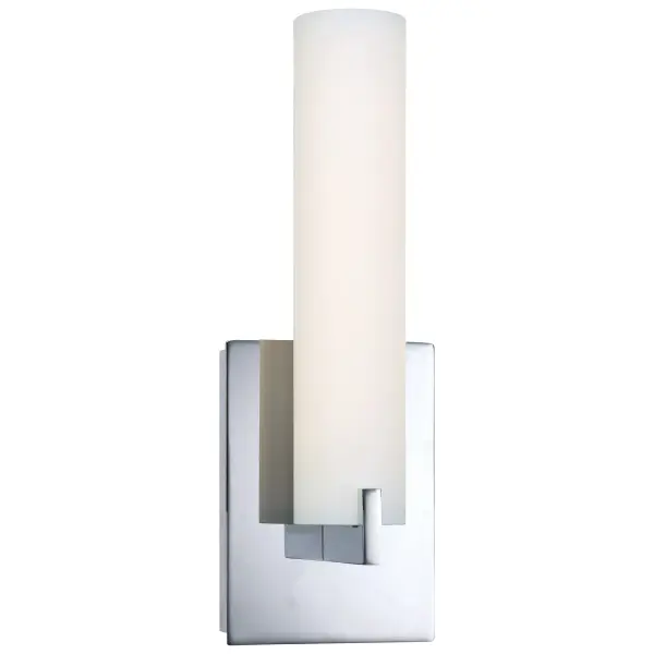 The Tube LED Wall Sconce combines modern efficiency with transitional elegance. Its chrome finish and etched opal glass deliver soft, even illumination with exceptional 92 CRI for true color rendering. ADA-compliant design makes it ideal for accessible spaces.